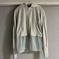 しいちゃん 遮光パーカー メッシュ付き グレージュ - メルカリ