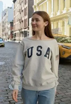 Brandy Melville USA スウェット トレーナー オートミール