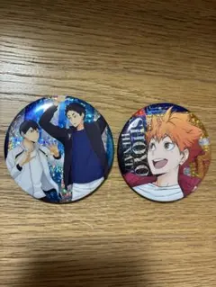 ハイキュー!! 水遊び 缶バッジ 日向翔陽 影山飛雄 2種セット - メルカリ