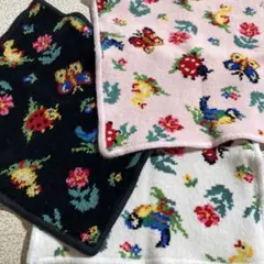FEILER　フェイラー　タオルハンカチ　3枚まとめ　ハイジ　約22cm