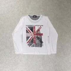 Beaumere グランジ y2k テロ感 ユニオンジャック プリント ロンTのサムネイル