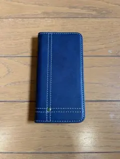 iPhone12mini用 手帳型ケース ネイビー