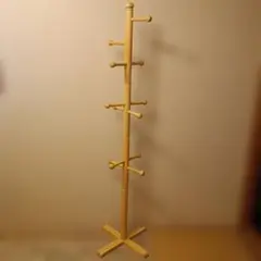 11/27まで　木製ポールハンガー167cm
