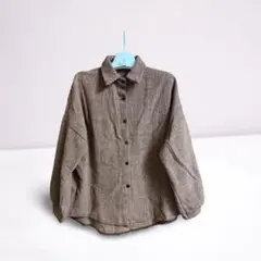 オーバーサイズ長袖シャツ