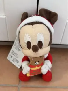 Disney baby ミッキー ぬいぐるみ マスコット クリスマスのサムネイル
