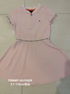 パステルピンク　トミーピンク 半袖 ワンピース ジッパー付き　テニス
