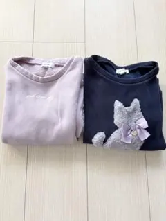 any FAM 猫デザイン トレーナー 120 ⭐︎2枚セット⭐︎