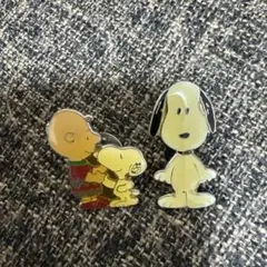 スヌーピーとチャーリー・ブラウン ピンバッジセット