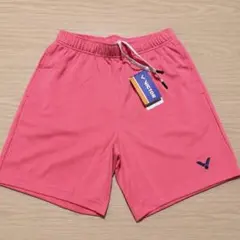 【新品・タグ付き・海外正規品】 VICTORゲームパンツ ユニセックスL ピンクのサムネイル