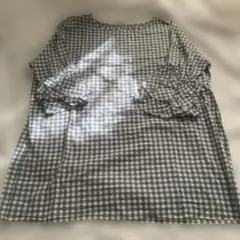 美品　nanadecor ローズマリーチュニック　ギンガムチェック