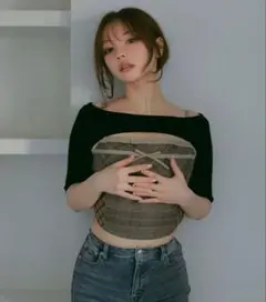 andmary Nancy check set tops - メルカリ