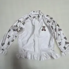 クマ柄フリル付きラッシュガード 100cm