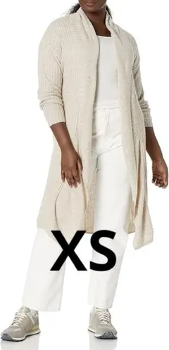 セーターコート ひざ丈 前開き オーバーサイズ レディース　XS