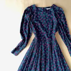 LAURA ASHLEY/Floral Print Dress
