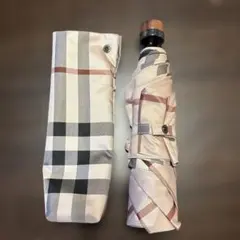 BURBERRY バーバリー ノバチェックレッド 晴雨兼用長傘 一本傘 - メルカリ