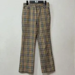 美品 Burberry イングランド製 マキシ丈 希少 ノバチェック柄 希少☆バーバリーロンドン イングランド 長袖ノバチェックシャツ