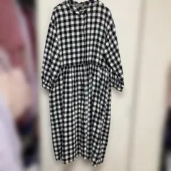 春☘️サマンサモスモス ブロックチェックのワンピース