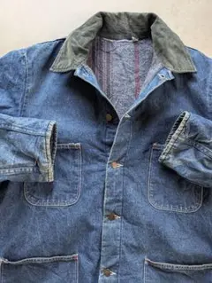 カラーリング◎ 80's Dickies Deinm chore jacketのサムネイル