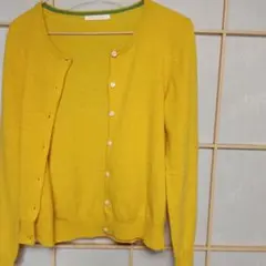 山吹色のカーディガン M サイズ