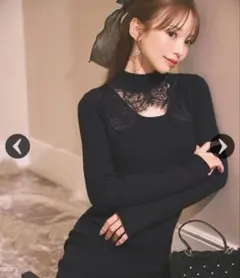 【タグ付き新品】ミシェルマカロン レースマーメイドワンピース