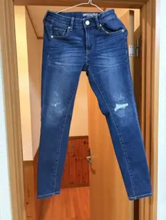 ダメージ加工スキニーデニム 2点セット