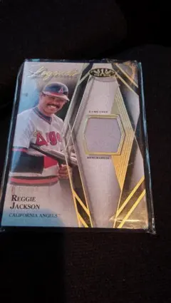 topps mlb Reggie Jackson relic card