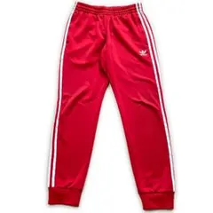 古着  アディダス トラックパンツ トレフォイルロゴ レッド 2XO 古着 adidas アディダス トラックパンツ トレフォイルロゴ レッド 2XO