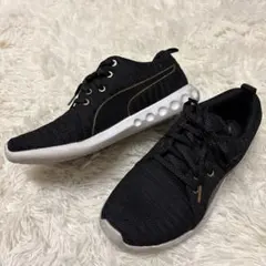 PUMA SOFTFOAM スニーカー 24cm ブラック 軽量 レディース 黒のサムネイル