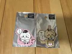 ちいかわ　ホークス　スマホに貼れるサイズのステッカー(ちいかわ・うさぎセット)