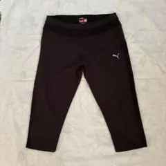 PUMA ハーフレギンス ブラック　レディース　L