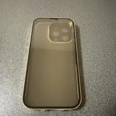 クリア・ゴールド iPhone用16プロハードケース