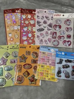 セリアウォーターシール タイルシール 8点セット