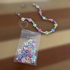 ジャンク品　ビーズストラップ