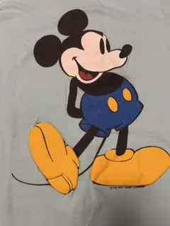 『入手困難』80s ミッキーマウス ヴィンテージTシャツ 古着 青パンツ