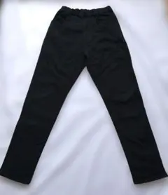 branshes黒のストレートパンツ (ゴムウエスト)150cm