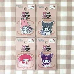 サンリオ クロミ マイメロディ プリントワッペン シール 手芸装飾パーツ セリア