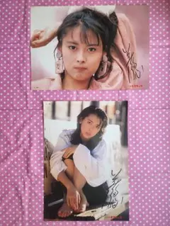【希少品】80年代 中山美穂 エスタック ポスター 当時物 ２枚セットのサムネイル
