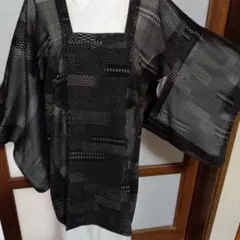 SALE!! モダン柄レース 黒 セミロングコート 道中着 春夏 j201 - メルカリ