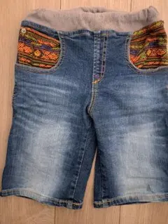 デニム　ハーフパンツ　半ズボン　140