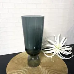 S016【展示品】IKEA フォレストグリーン ガラスフラワーベース5点