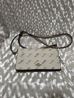 COACH ショルダーバッグ ホワイト ベージュ