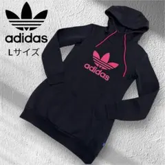 adidasアディダス/ベッケンバウアーパーカーワンピース✨ベロアピンクロゴ✨