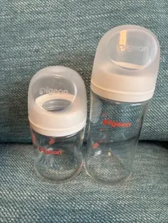 Pigeon 哺乳瓶　ガラス製　2本セット