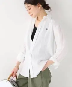 【極美品】ラルフローレン オーバーサイズリネンシャツ ★大人気カラー★のサムネイル