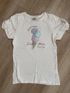 メゾピアノ Tシャツ 袖リボン 160