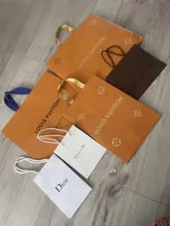 ルイヴィトン・DIOR ショッピングバッグ紙袋セット