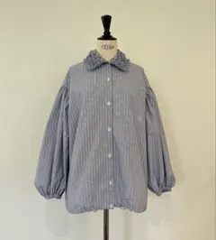 Rosy monster stripe shirt blouson