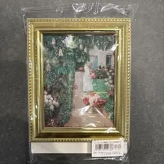チャイルド・ハッサム 花摘み、フランス式庭園にて 185×154mm複製画額