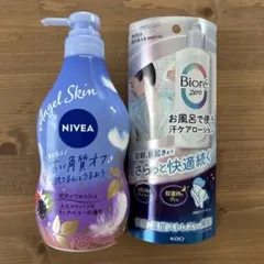 ニベア エンジェルスキン ボディウォッシュ ビオレ 汗ケアローション　2本組