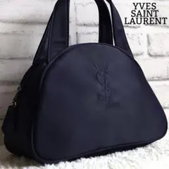 希少品 イヴサンローラン ハンドバッグ サイドスタッズ レザー 黒